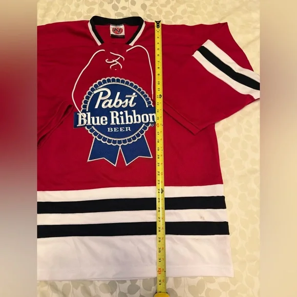 Pabst Blue Ribbon Red Hockey Jersey - Picture 5 of 7